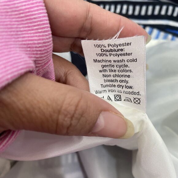 J.Crew  Women’s Maxi Dress with Printed Skirt Size 10 Navy Blue Sundress,Beach - Picture 12 of 16